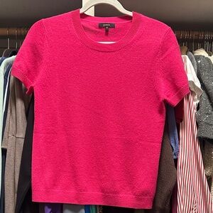 Quince Pink Crew Neck Sweater